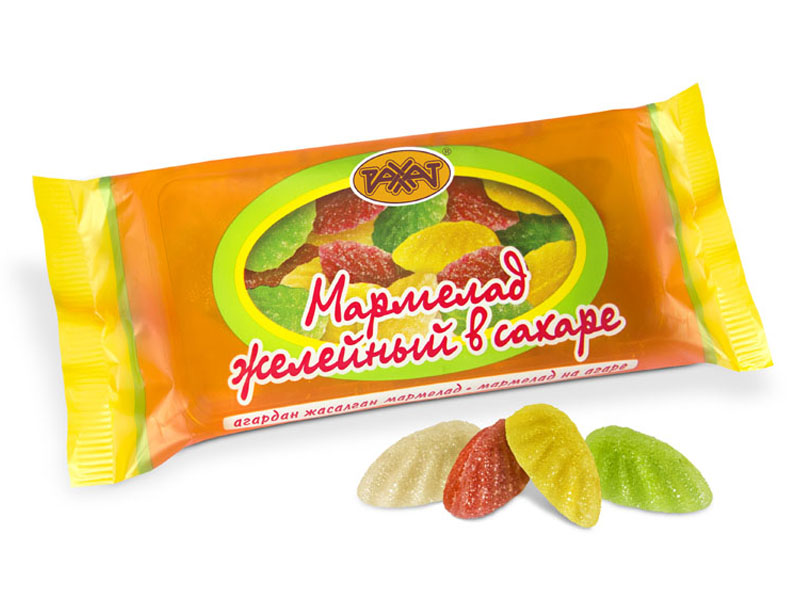 Мармелад рахат, желейный в сахаре, 250г м/у (4870036004237)