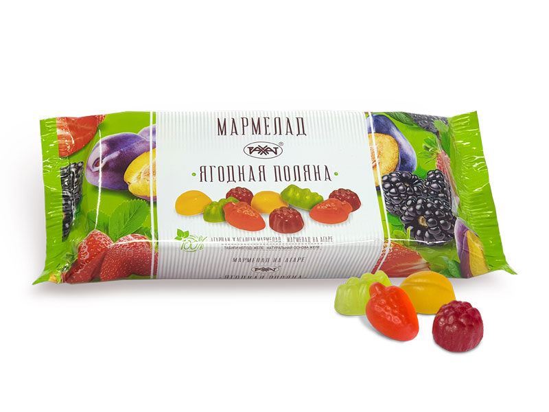 Мармелад из ягод «Ягодная поляна» купить в Казахстане -АО «ЛОТТЕ Рахат»
